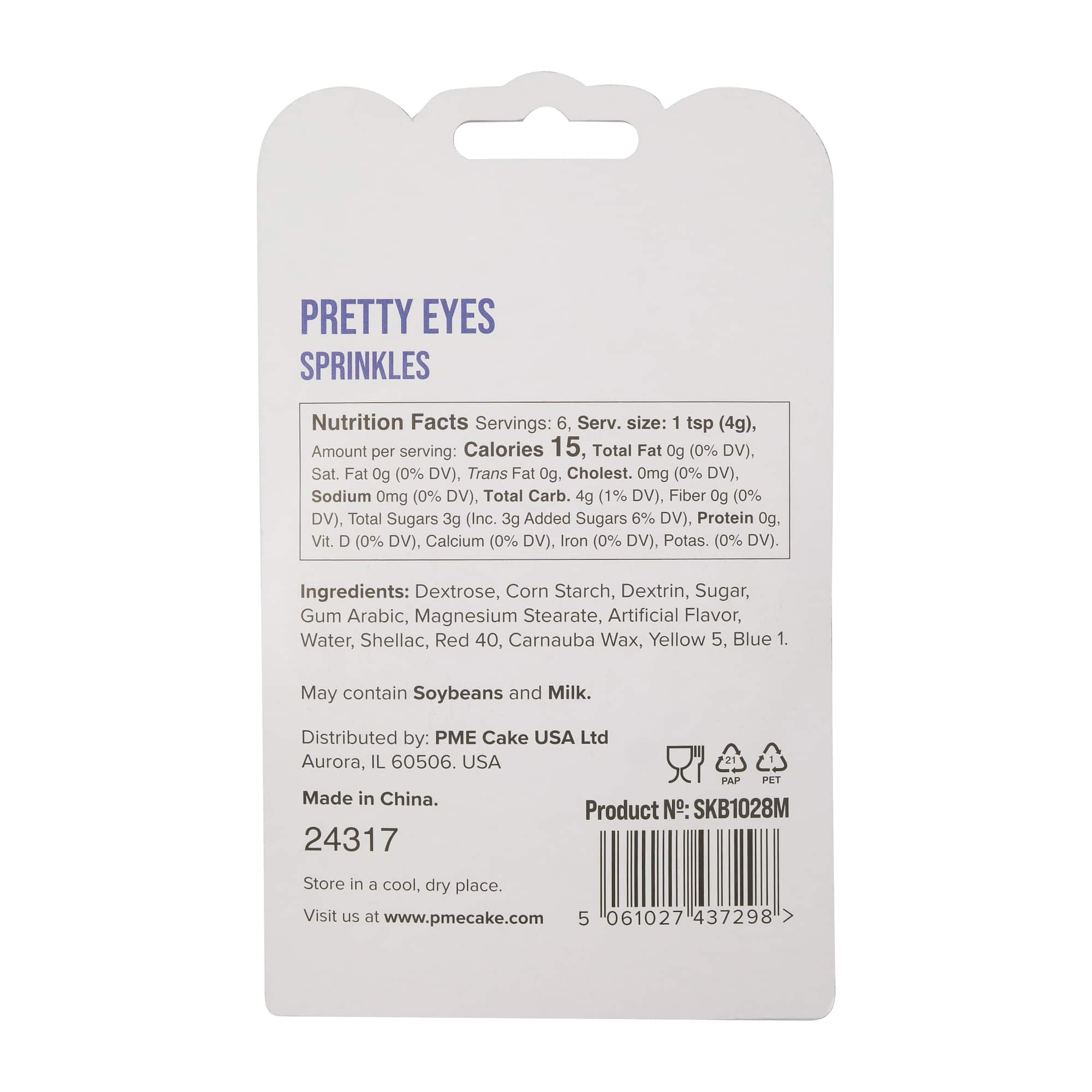 PME Cake Sweet Street® Pretty Eyes Sprinkles